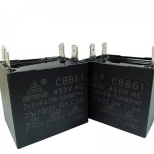 1uf ~ 15uf 40/85/21 250V 450V 500V 50/60Hz CBB61 Tụ cho điều hòa không khí
